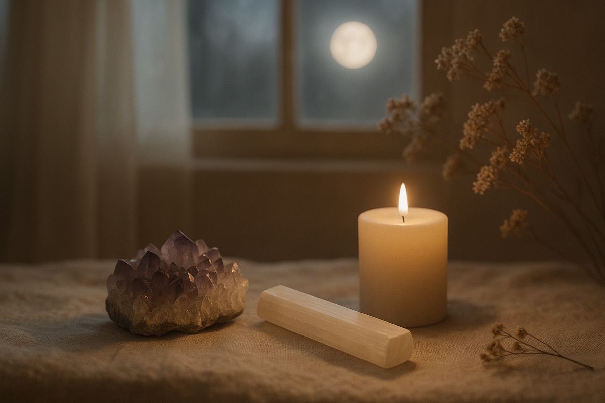 Rituale dei Cristalli per la Luna Piena del 15 Dicembre: la Guida Completa per Chiudere l'Anno